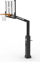 The black 72 inch hoop from behind and above, where the frame around the glass and the four foot arm read almost as one dark line.