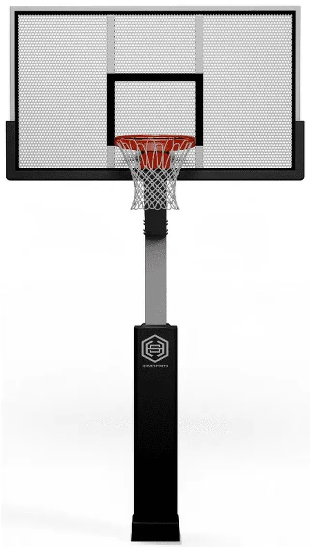 The 72 Pro head on, the perforated aluminum board square to the camera so the full grid of holes and the white shooting square read across it.